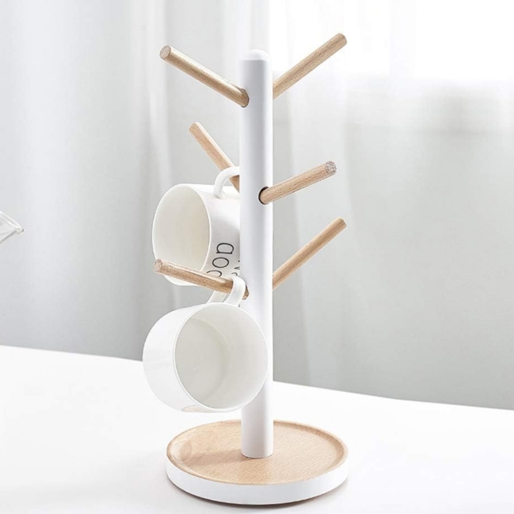 Wooden Mug Holder Tree